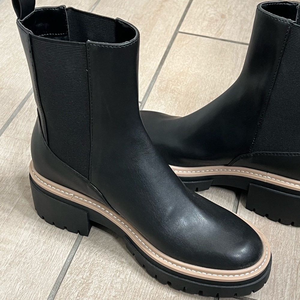 Open Edit Mya Lug Sole Chelsea Boot-NWOT